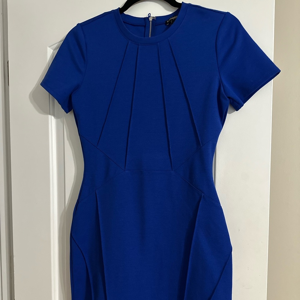 Royal Blue Fitted Dress